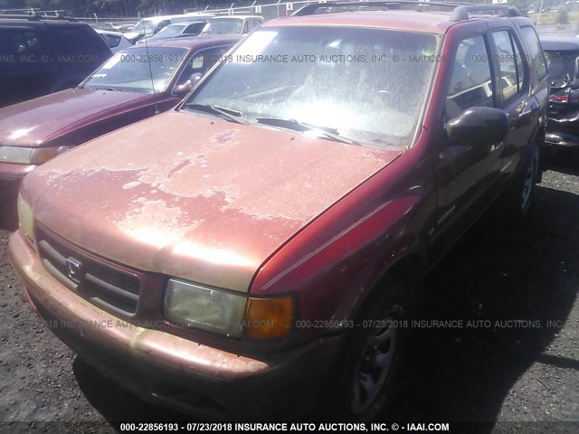 4S6CK58WXX4406340 - 1999 HONDA PASSPORT EX/LX 红色 照片 2