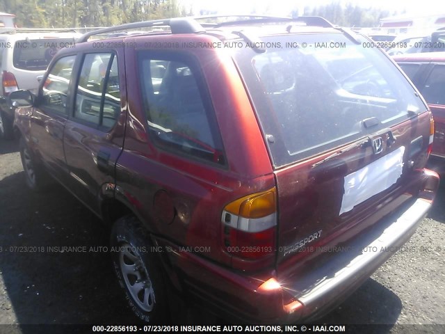 4S6CK58WXX4406340 - 1999 HONDA PASSPORT EX/LX 红色 照片 3
