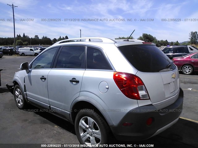 3GNAL1EKXES636850 - 2014 CHEVROLET CAPTIVA LS 银色 照片 3