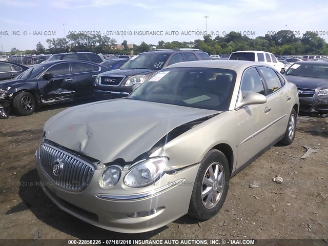 2G4WC582881211592 - 2008 BUICK LACROSSE CX GOLD photo 2