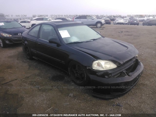 1HGEM1159YL001962 - 2000 HONDA CIVIC SI/SIR BLACK photo 1