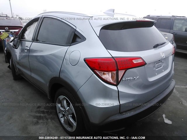 3CZRU5H74HM701038 - 2017 HONDA HR-V EXL SILVER photo 3