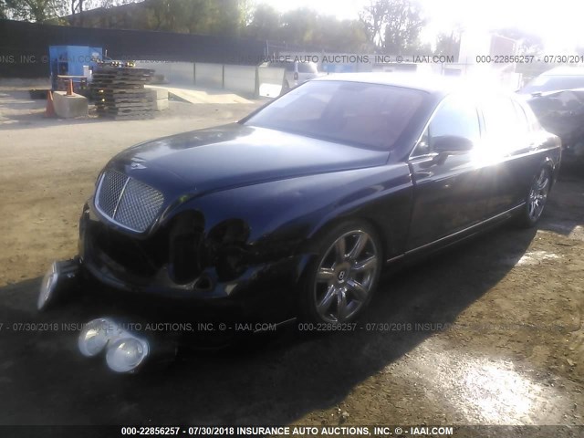 SCBBR93W178040475 - 2007 BENTLEY CONTINENTAL FLYING SPUR BLACK photo 2