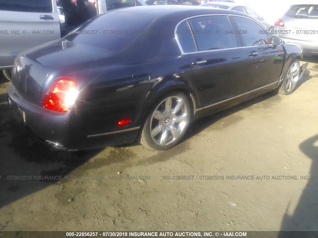 SCBBR93W178040475 - 2007 BENTLEY CONTINENTAL FLYING SPUR BLACK photo 4