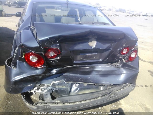 3VWJZ71K09M068034 - 2009 VOLKSWAGEN JETTA S BLUE photo 6