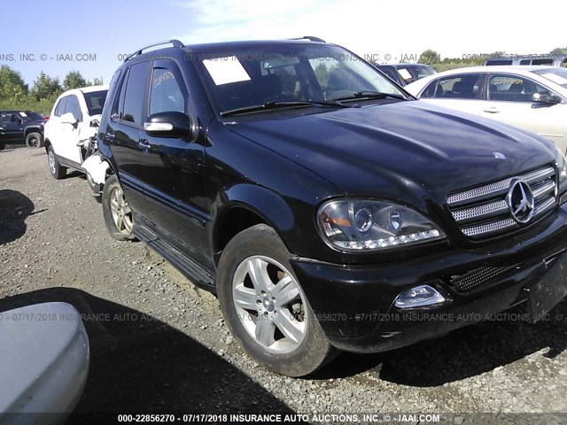 4JGAB75E45A535311 - 2005 MERCEDES-BENZ ML BLACK photo 1