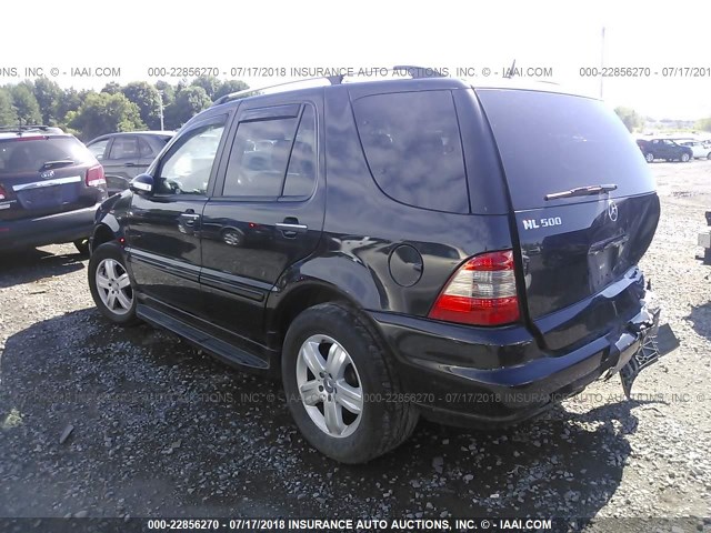 4JGAB75E45A535311 - 2005 MERCEDES-BENZ ML BLACK photo 3