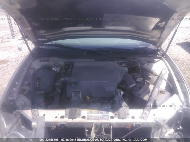 2G4WE587671140865 - 2007 BUICK LACROSSE CXS SILVER photo 10