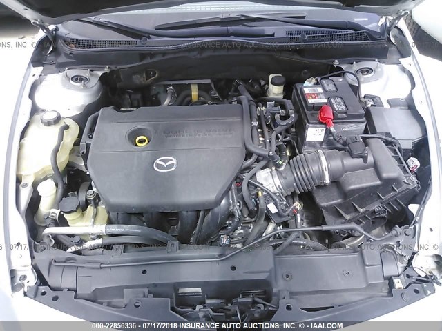 1YVHZ8BH6A5M21360 - 2010 MAZDA 6 I SILVER photo 10