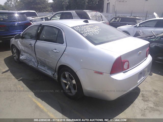 1G1ZC5E09CF354906 - 2012 CHEVROLET MALIBU 1LT SILVER photo 3