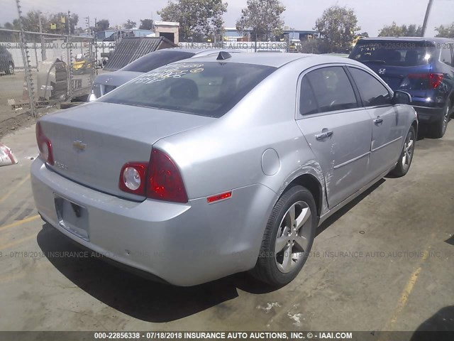 1G1ZC5E09CF354906 - 2012 CHEVROLET MALIBU 1LT SILVER photo 4