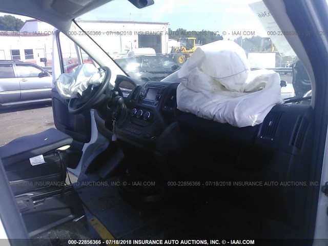 3C6TRVDG7FE520985 - 2015 RAM PROMASTER 2500 2500 HIGH WHITE photo 5