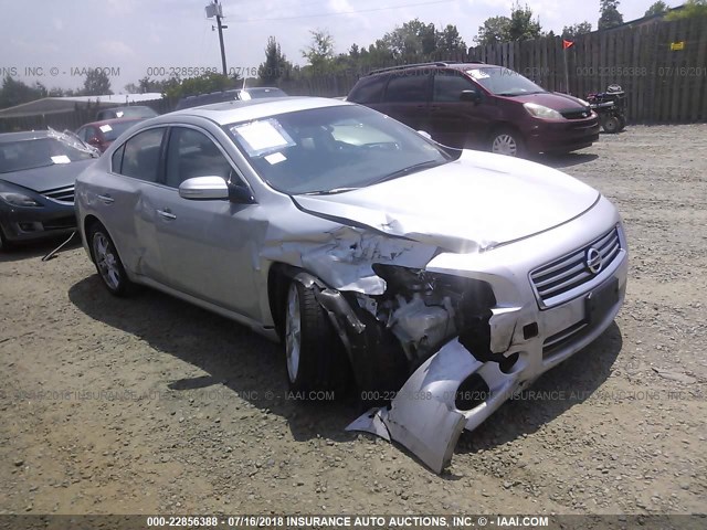 1N4AA5APXCC818175 - 2012 NISSAN MAXIMA S/SV SILVER photo 1