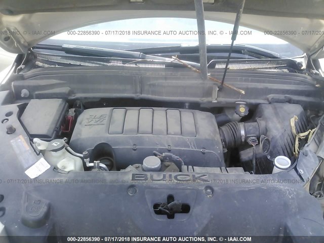 5GAKVBED8BJ261196 - 2011 BUICK ENCLAVE CXL თაფლისფერი ფოტო 10