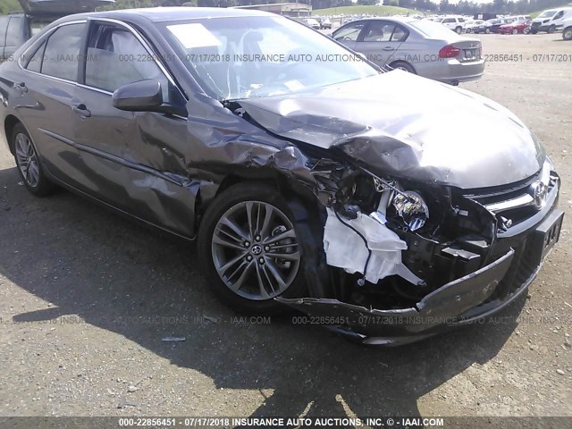 4T1BF1FKXHU438756 - 2017 TOYOTA CAMRY LE/XLE/SE/XSE GRAY photo 6