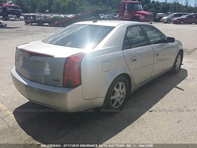 1G6DP567X50220559 - 2005 CADILLAC CTS HI FEATURE V6 SILVER photo 4