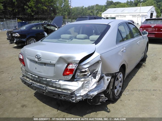 4T1BE46K47U727327 - 2007 TOYOTA CAMRY NEW GENERAT CE/LE/XLE/SE SILVER photo 4