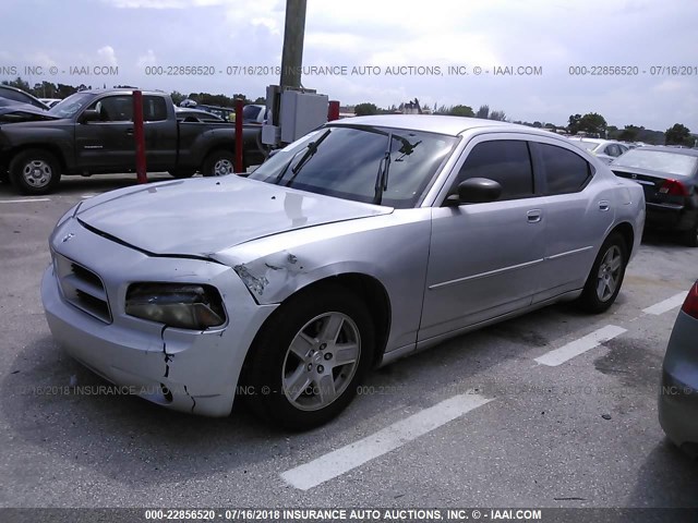 2B3KA43R57H641644 - 2007 DODGE CHARGER SE/SXT SILVER photo 2