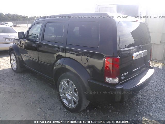 1D8GU58677W669531 - 2007 DODGE NITRO R/T BLACK photo 3