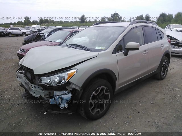 JF2GPABC4HG263765 - 2017 SUBARU CROSSTREK PREMIUM თაფლისფერი ფოტო 2