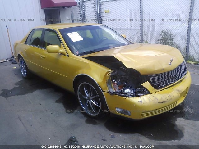 1G6KD54Y9YU252511 - 2000 CADILLAC DEVILLE YELLOW photo 1