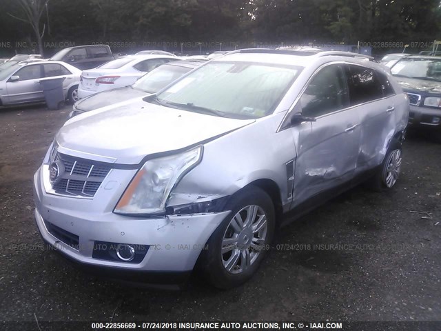 3GYFNFEYXAS518506 - 2010 CADILLAC SRX PREMIUM COLLECTION SILVER photo 2