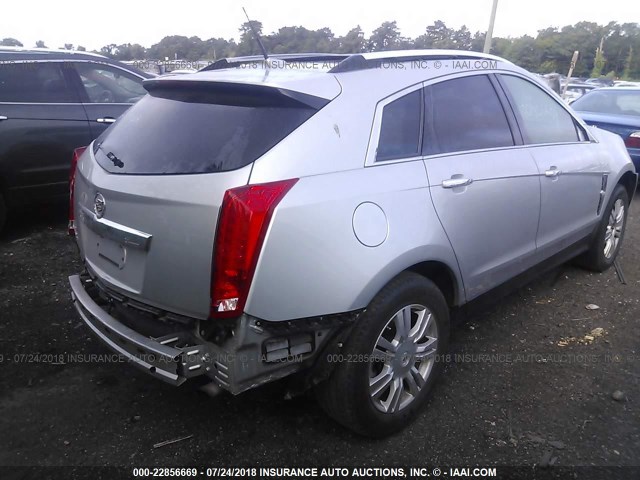 3GYFNFEYXAS518506 - 2010 CADILLAC SRX PREMIUM COLLECTION SILVER photo 4