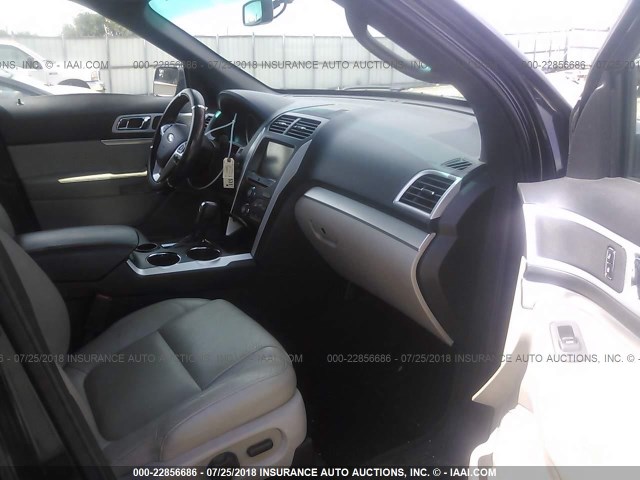 1FM5K7D81EGA67855 - 2014 FORD EXPLORER XLT BLACK photo 5