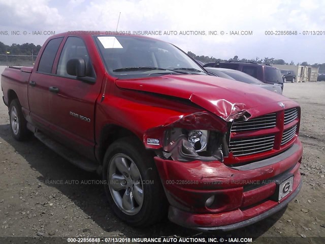 1D7HA18D04J103261 - 2004 DODGE RAM 1500 ST/SLT RED photo 1