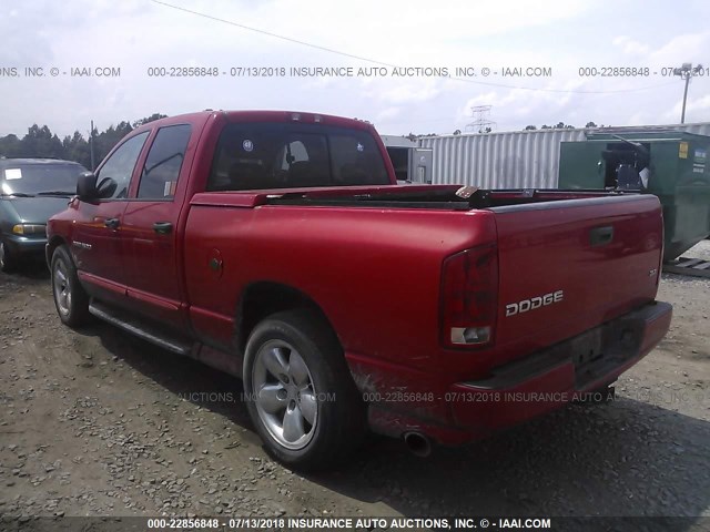 1D7HA18D04J103261 - 2004 DODGE RAM 1500 ST/SLT RED photo 3