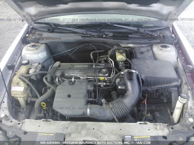 1G1ND52F94M565606 - 2004 CHEVROLET CLASSIC SILVER photo 10