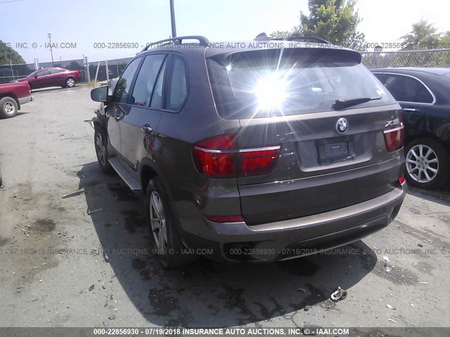 5UXZV4C57D0B01308 - 2013 BMW X5 XDRIVE35I BROWN photo 3