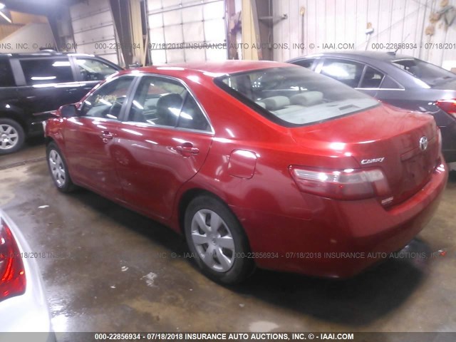 4T1BE46K97U074767 - 2007 TOYOTA CAMRY NEW GENERAT CE/LE/XLE/SE MAROON photo 3