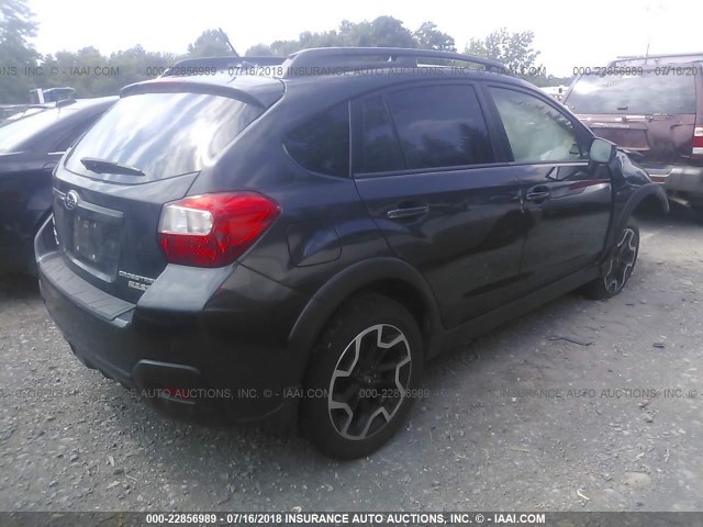 JF2GPABC3G8339789 - 2016 SUBARU CROSSTREK PREMIUM ნაცრისფერი ფოტო 4