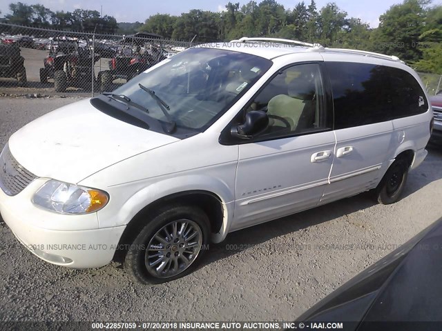 2C8GP64LX1R338772 - 2001 CHRYSLER TOWN & COUNTRY LIMITED WHITE photo 2