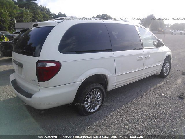 2C8GP64LX1R338772 - 2001 CHRYSLER TOWN & COUNTRY LIMITED WHITE photo 4