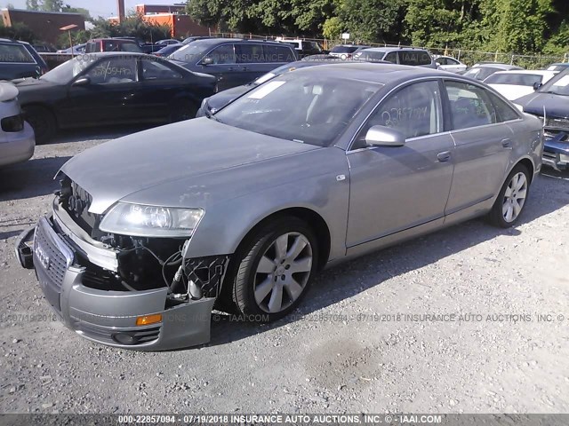 WAUDG74F06N027017 - 2006 AUDI A6 3.2 QUATTRO GRAY photo 2