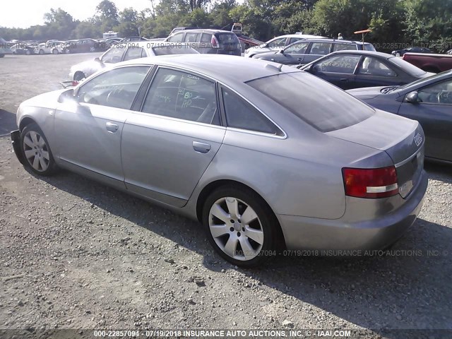 WAUDG74F06N027017 - 2006 AUDI A6 3.2 QUATTRO GRAY photo 3