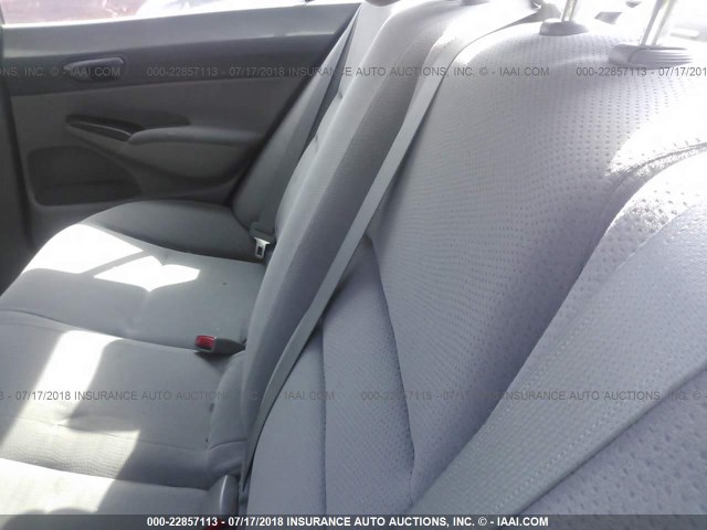 2HGFA16329H519544 - 2009 HONDA CIVIC VP GRAY photo 8