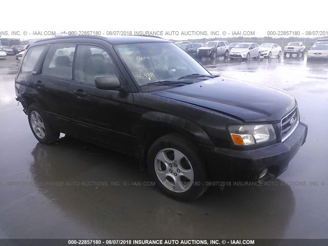 JF1SG65673H745182 - 2003 SUBARU FORESTER 2.5XS შავი ფოტო 1