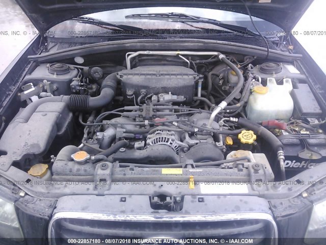 JF1SG65673H745182 - 2003 SUBARU FORESTER 2.5XS შავი ფოტო 10