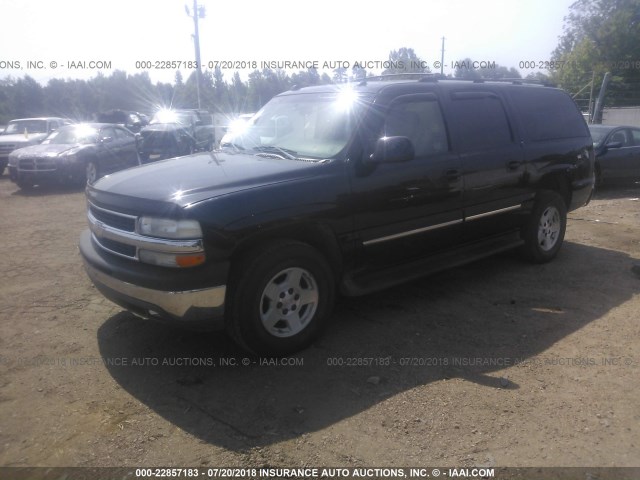 3GNEC16Z55G228790 - 2005 CHEVROLET SUBURBAN C1500 BLACK photo 2