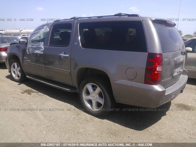 1GNSCJE05CR267639 - 2012 CHEVROLET SUBURBAN C1500 LT BROWN photo 3