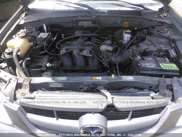 4F2YU081X2KM19114 - 2002 MAZDA TRIBUTE LX/ES ნაცრისფერი ფოტო 10