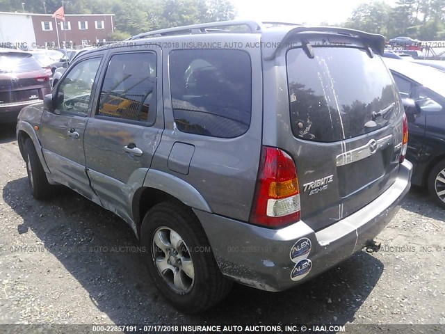 4F2YU081X2KM19114 - 2002 MAZDA TRIBUTE LX/ES ნაცრისფერი ფოტო 3
