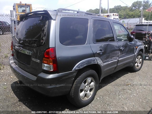 4F2YU081X2KM19114 - 2002 MAZDA TRIBUTE LX/ES ნაცრისფერი ფოტო 4