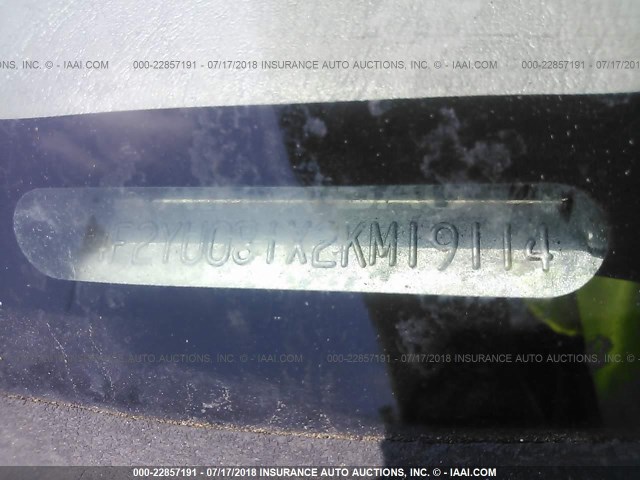 4F2YU081X2KM19114 - 2002 MAZDA TRIBUTE LX/ES GRAY photo 9