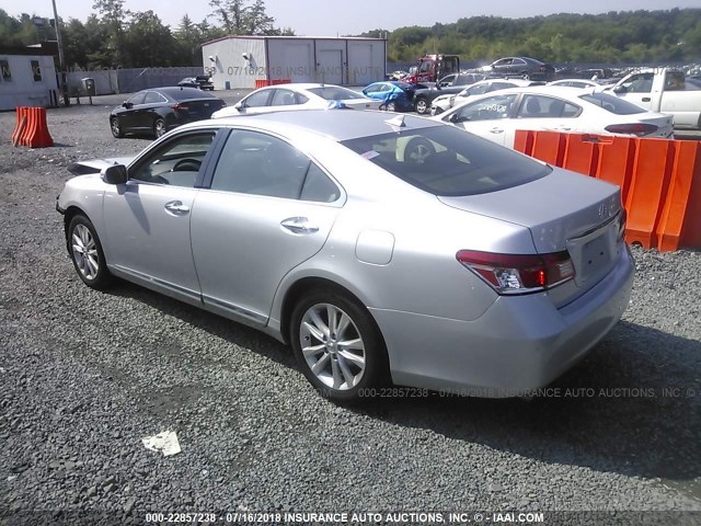 JTHBK1EG8C2512370 - 2012 LEXUS ES 350 SILVER photo 3