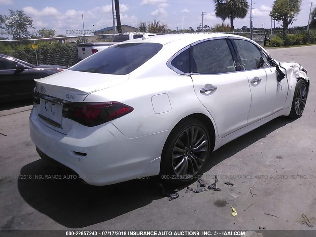 JN1BY1AP6GM221126 - 2016 INFINITI Q70 3.7 WHITE photo 4