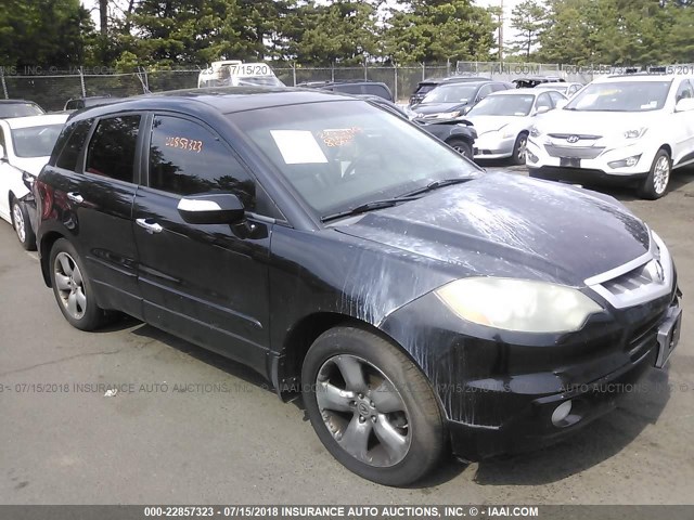 5J8TB18297A011443 - 2007 ACURA RDX BLACK photo 1